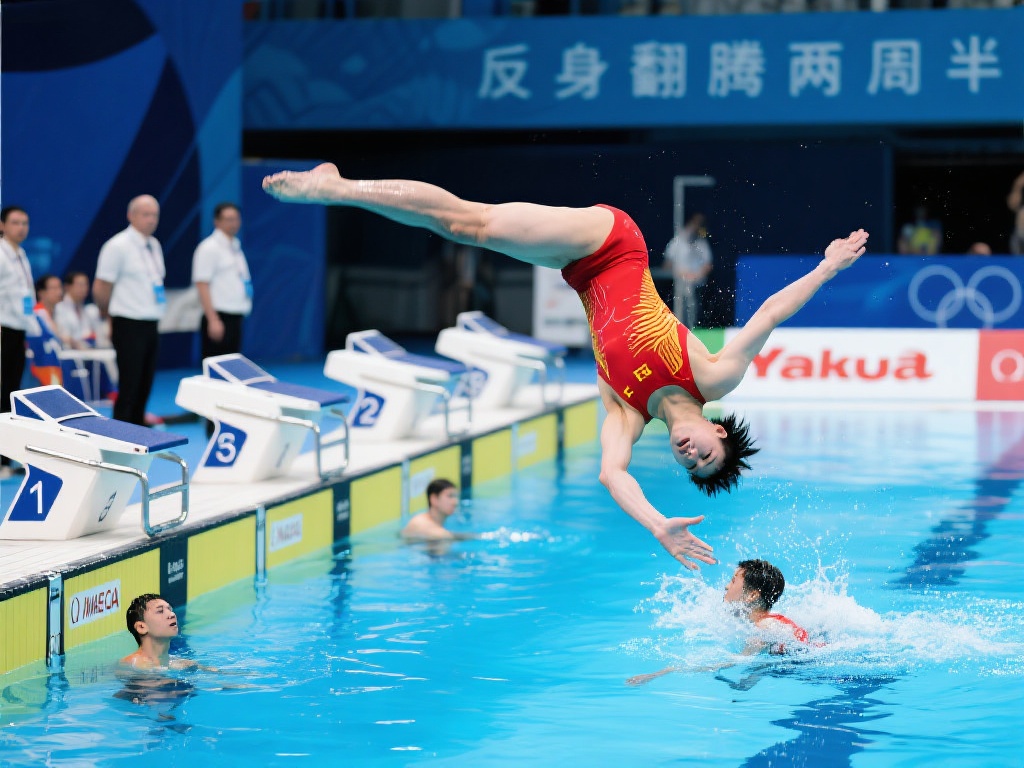 跳水世界杯总决赛:中国队力夺混合团体冠军 特别是在某轮比赛中,主打动作“反身翻腾两